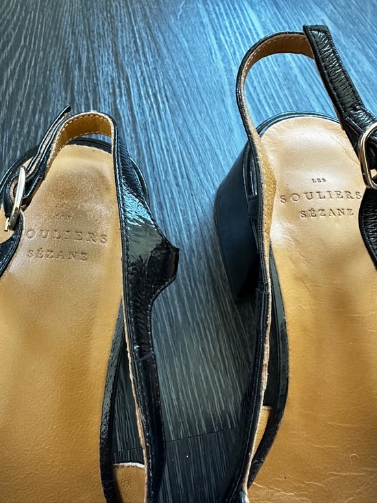 Sezane Paula Babies in Black Patent Leather - Picture 7 of 7